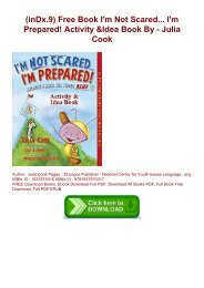 (inDx.9) Free Book I'm Not Scared... I'm Prepared! Activity & Idea Book By - Julia Cook