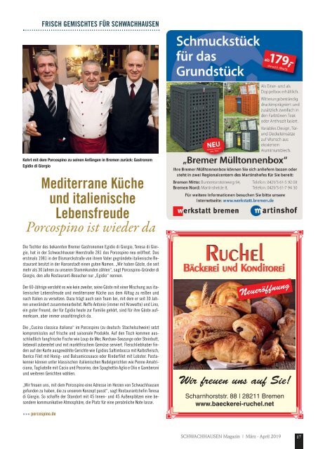 SCHWACHHAUSEN Magazin | März-April 2019