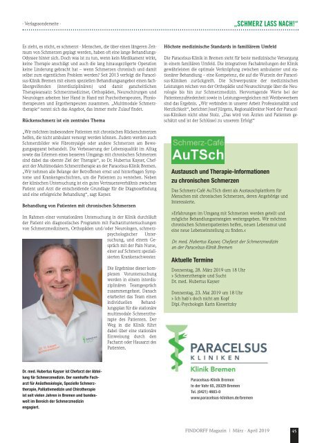 FINDORFF Magazin | März - April 2019