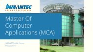 Best MCA College in Delhi NCR - Inmantec Institutions