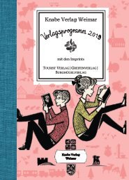 Knabe Verlag Weimar - Verlagsprogramm 2019
