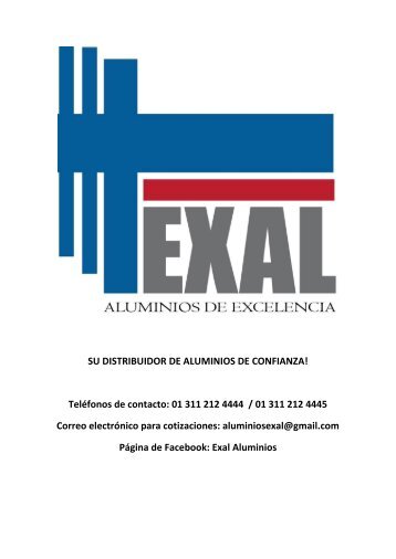 EXAL ALUMINIOS LINEA ESPAÑOLA