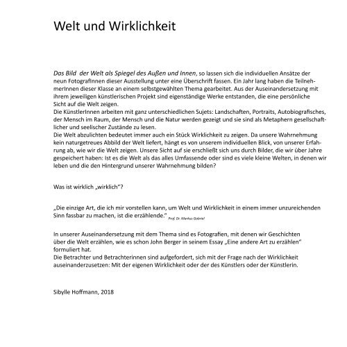 Weilt und Wirklichkeit