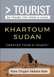[+]The best book of the month Greater Than a Tourist- Khartoum Sudan: 50 Travel Tips from a Local  [FREE] 