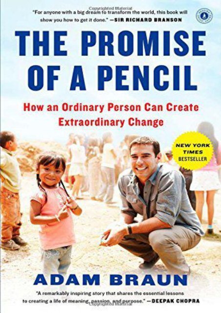 [+][PDF] TOP TREND The Promise of a Pencil: How an Ordinary Person Can Create Extraordinary Change  [FREE] 