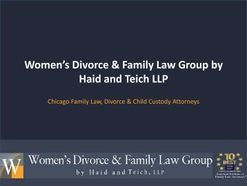 Experienced Child Custody Lawyers in Chicago- womensfamilylawyers.com