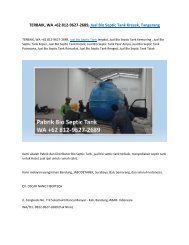 TERBAIK, WA +62 812-9627-2689, Jual Bio Septic Tank Kresek, Tangerang