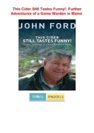 Download [Pdf] This Cider Still Tastes Funny!: Further Adventures of a Game Warden in Maine by John Allen Ford Sr. FOR IPAD