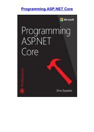 [GET] PDF Programming ASP.NET Core by Dino Esposito TXT
