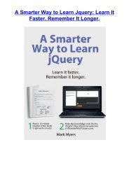 -PDF-A-Smarter-Way-to-Learn-Jquery-Learn-It-Faster-Remember-It-Longer-by-Mark-Myers-Paperback-