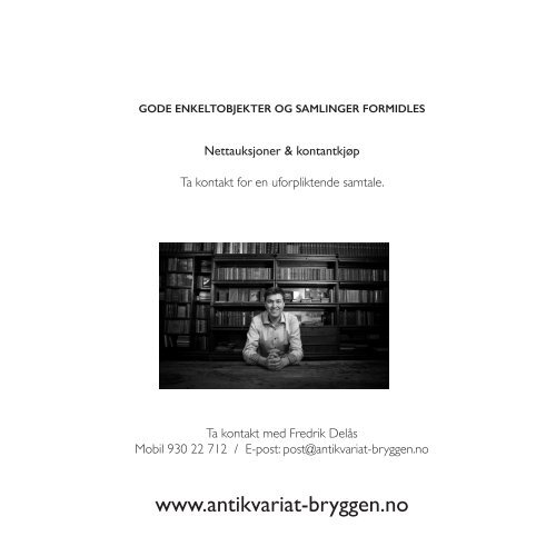 Antikvariat Bryggen - Katalog 110 - Varia for samlere