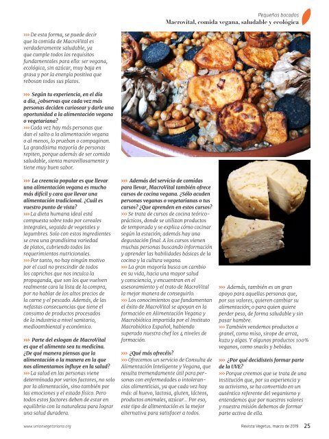 Revista Vegetus nº 31 (Marzo- Junio 2019)