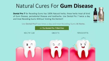 Natural Cure For Gum Receding Gums