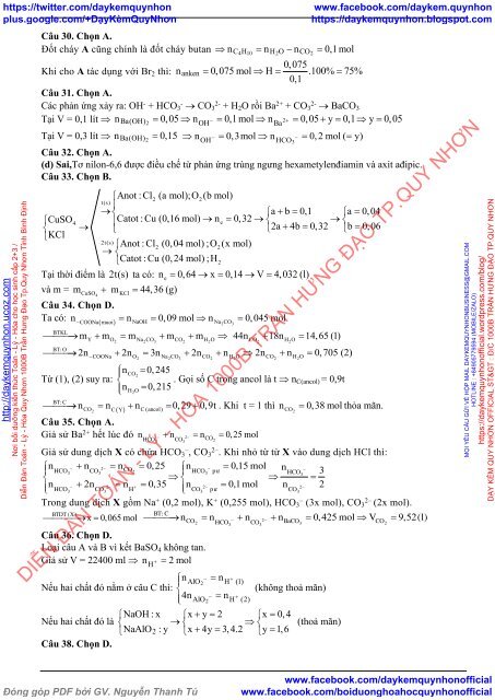 BỘ ĐỀ BIÊN SOẠN THEO CẤU TRÚC ĐỀ MINH HỌA CỦA BỘ GIÁO DỤC NĂM 2019 - MÔN THI THÀNH PHẦN HÓA HỌC - 17  ĐỀ CÓ HƯỚNG DẪN GIẢI CHI TIẾT