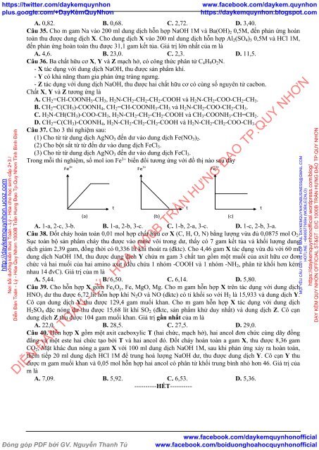 BỘ ĐỀ BIÊN SOẠN THEO CẤU TRÚC ĐỀ MINH HỌA CỦA BỘ GIÁO DỤC NĂM 2019 - MÔN THI THÀNH PHẦN HÓA HỌC - 17  ĐỀ CÓ HƯỚNG DẪN GIẢI CHI TIẾT