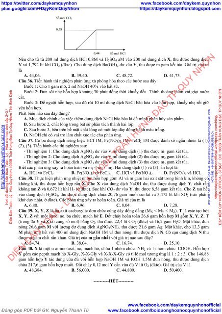 BỘ ĐỀ BIÊN SOẠN THEO CẤU TRÚC ĐỀ MINH HỌA CỦA BỘ GIÁO DỤC NĂM 2019 - MÔN THI THÀNH PHẦN HÓA HỌC - 17  ĐỀ CÓ HƯỚNG DẪN GIẢI CHI TIẾT