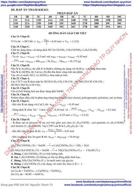 BỘ ĐỀ BIÊN SOẠN THEO CẤU TRÚC ĐỀ MINH HỌA CỦA BỘ GIÁO DỤC NĂM 2019 - MÔN THI THÀNH PHẦN HÓA HỌC - 17  ĐỀ CÓ HƯỚNG DẪN GIẢI CHI TIẾT