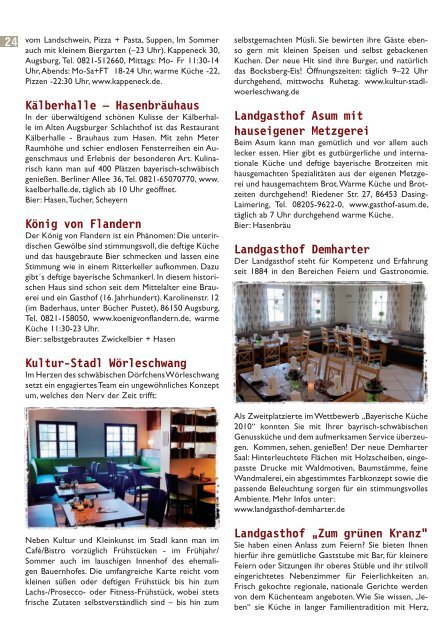 Gastro-Guide Augsburg 2019
