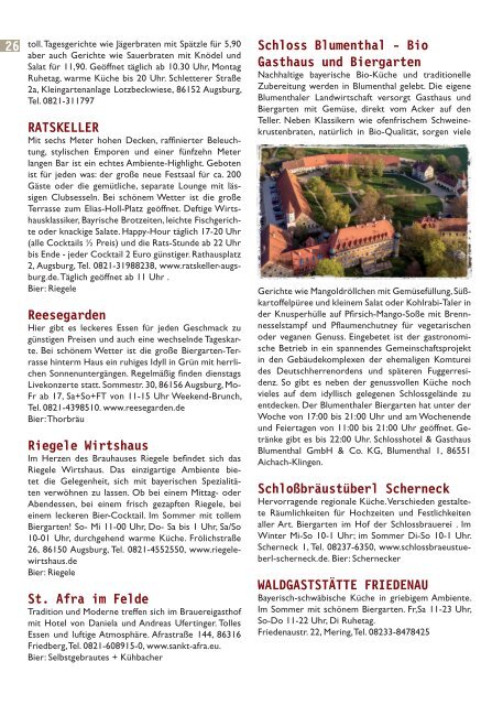 Gastro-Guide Augsburg 2019