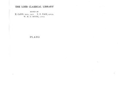 PLATO WITH AN ENGLISH TRANSLATION LAWS by R.G.Bury VOL.II -LOEB CLASSICAL LIBRARY 192- 1926
