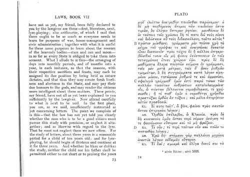 PLATO WITH AN ENGLISH TRANSLATION LAWS by R.G.Bury VOL.II -LOEB CLASSICAL LIBRARY 192- 1926