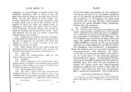 PLATO WITH AN ENGLISH TRANSLATION LAWS by R.G.Bury VOL.II -LOEB CLASSICAL LIBRARY 192- 1926