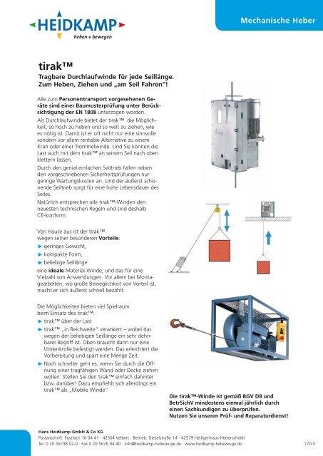 tirak™ - Heidkamp Hebezeuge