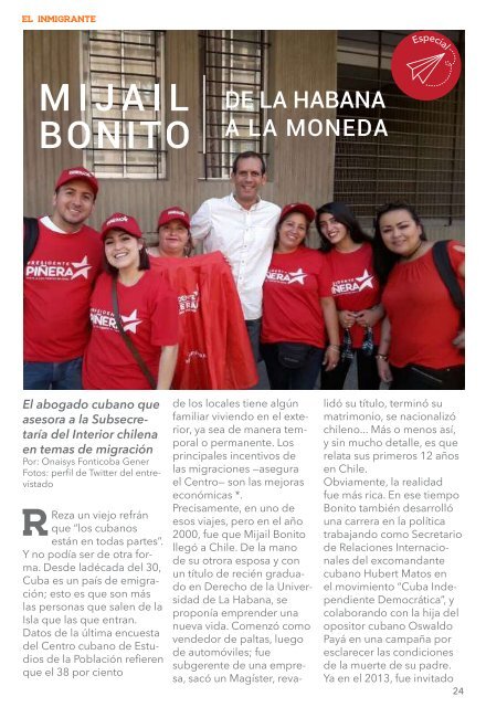 Revista El Inmigrante. No. 1 - Marzo 2019