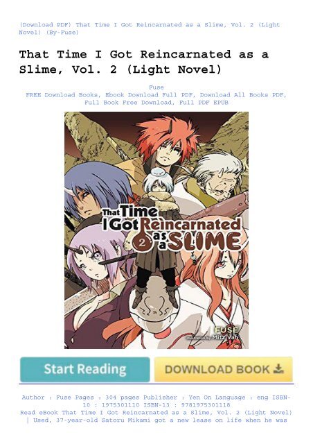 Read eBook That Time I Got Reincarnated as a Slime, Vol. 2 | Used