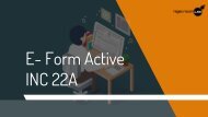 Mandatory Filing of E-Form Active- INC 22A – Know the Process 