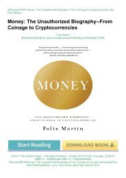 money the unauthorized biography from coinage to cryptocurrencies pdf