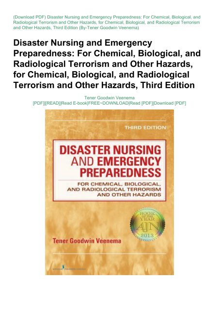 PDF]DownloadDisaster Nursing and Emergency Preparedness: For