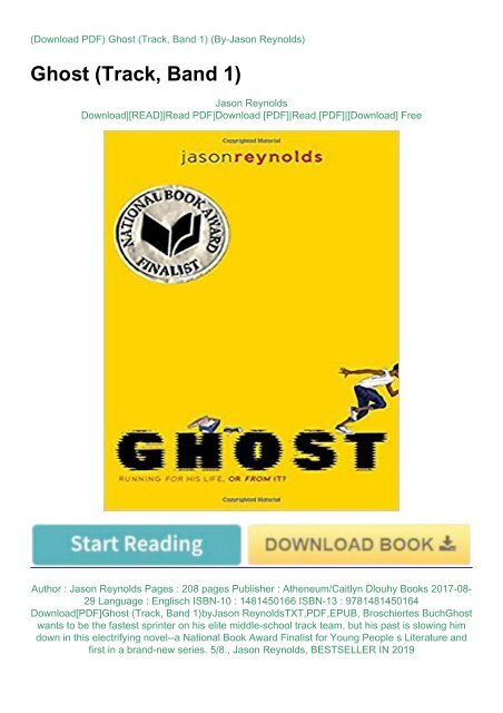 Ghost, Book by Jason Reynolds, Official Publisher Page