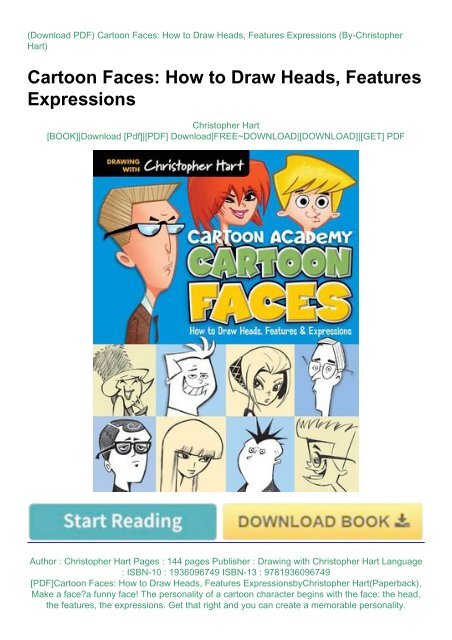 PDF]Cartoon Faces: How to Draw Heads, Features ExpressionsbyChristopher  Hart(Paperback)