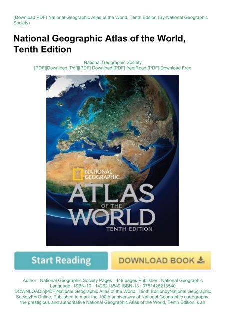 National Geographic World Atlas Pdf Downloadin[Pdf]National Geographic Atlas Of The World, Tenth  Editionbynational Geographic Societyforonline