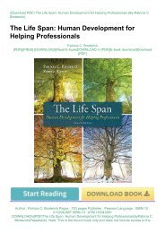 DOWNLOADin[PDF]The Life Span: Human Development for Helping ProfessionalsbyPatricia C. Broderick(Paperback)