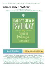 FREE-DOWNLOADGraduate-Study-in-PsychologybyAmerican-Psychological-