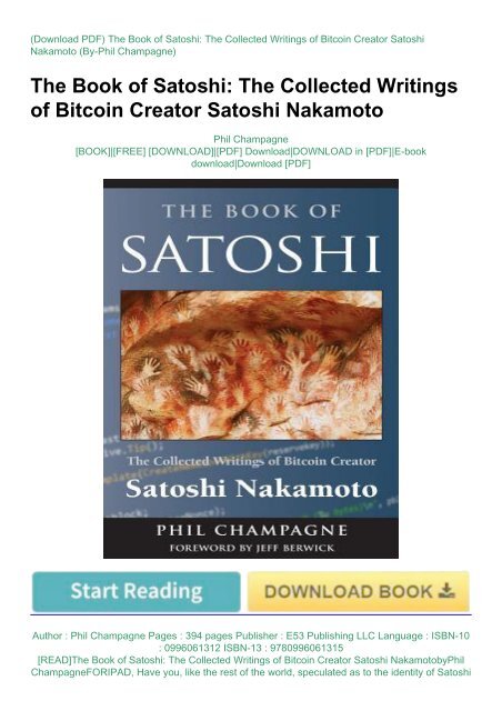 satoshi bitcoin fehér könyv pdf