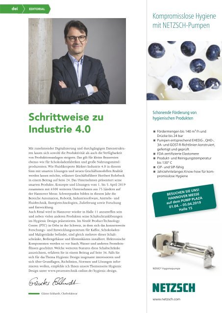 dei – Prozesstechnik für die Lebensmittelindustrie 03.2019