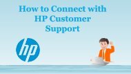 Get Connect to HP Customer Support Number