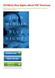 (STABLE) Blue Nights eBook PDF Download