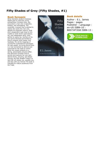 Definitely Fifty Shades Of Grey Fifty Shades 1 Ebook Pdf Download