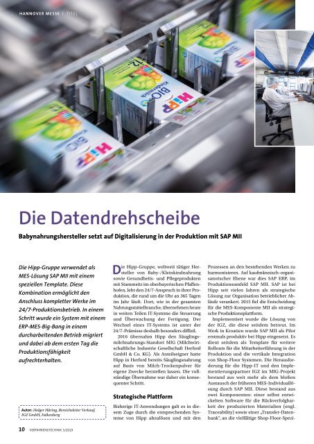 VERFAHRENSTECHNIK 3/2019