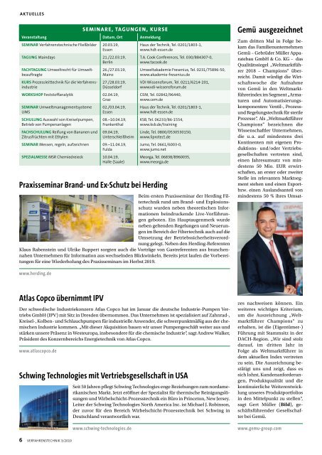 VERFAHRENSTECHNIK 3/2019