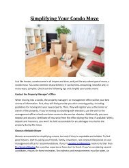 Simplifying Your Condo Move