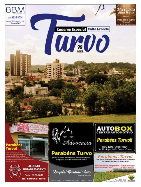 Caderno Especial Turvo - 70 anos