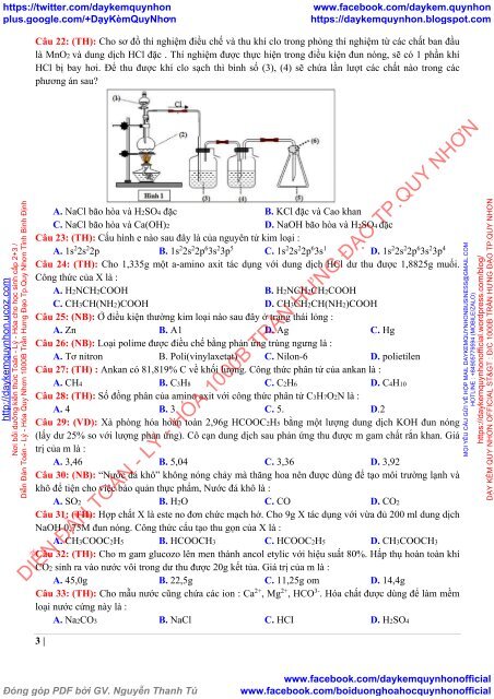 Bộ đề thi thử THPTQG 2019 - Môn Toán, Lý, Hóa - Cả nước - Có lời giải chi tiết (Lần 9) ( 21 đề ngày 15.03.2019 )