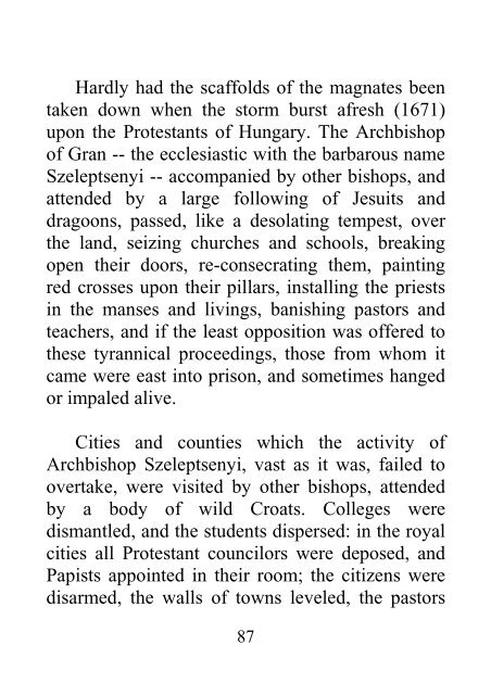 Protestantism in Hungary and Transylvania - James Aitken Wylie