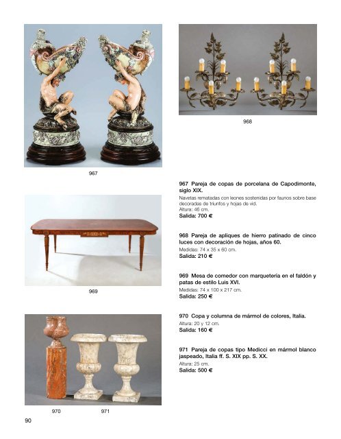 Subasta Artes Decorativas Abril 2019