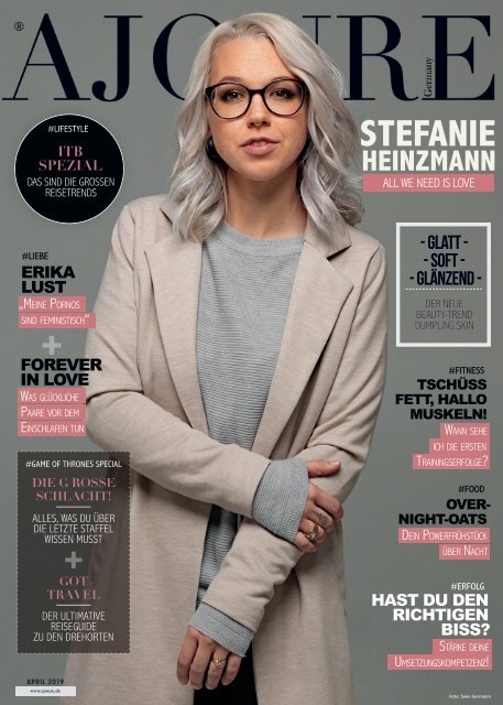 AJOURE´ Magazin April 2019  